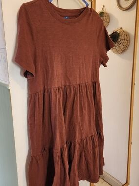 Old Navy Short Sleeve Crewneck Top - Deep Rust